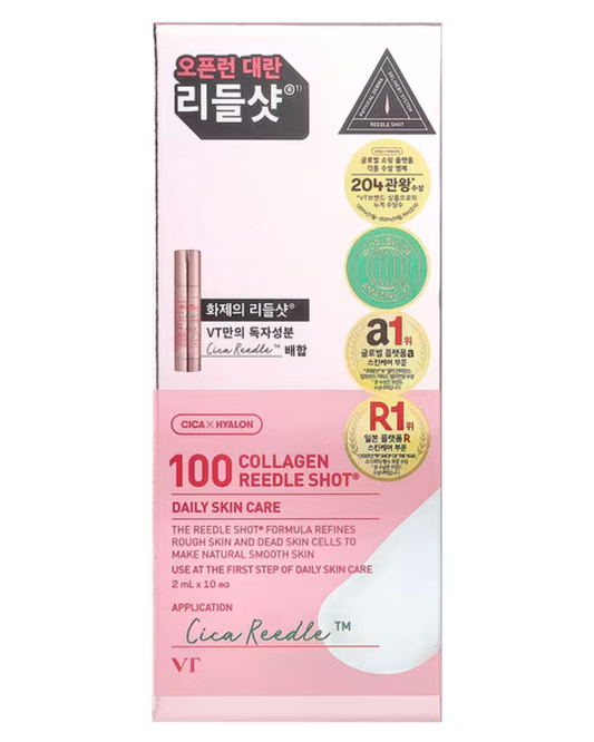 VT Cosmetics Collagen Reedle Shot 100, 2ml x 10 plicuri
