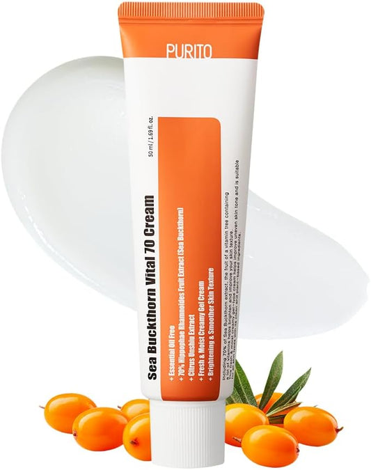 Purito Seoul Cremă regenerantă pe bază de cătină de mare Sea Buckthorn Vital 70 cream, 50 ml