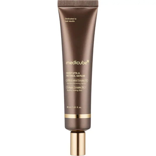MEDICUBE Deep Vita A Ser cu Retinol - Ser pentru fata anti-imbatranire, fermitate si reducerea ridurilor, 30 ml