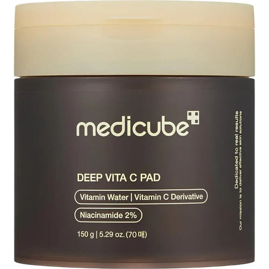 Medicube Deep Vita C Toner Dischete Iluminatoare de fata - Luminozitate si Reducerea Petelor Pigmentare, 70 buc