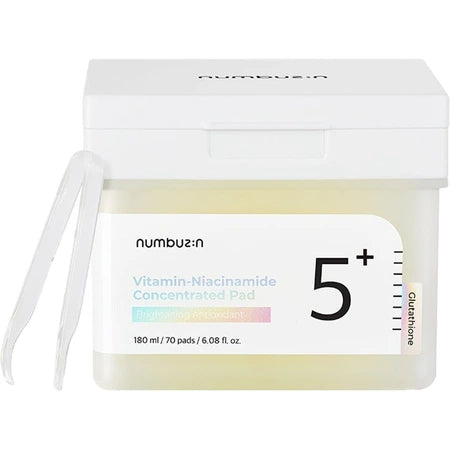 Numbuzin Dischete de fata cu toner, vitamine și niacinamide, 70 bucati