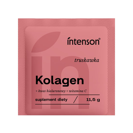 Intenson Colagen + acid hialuronic + vitamina C, cu aromă de căpșuni, 11.5 gr.