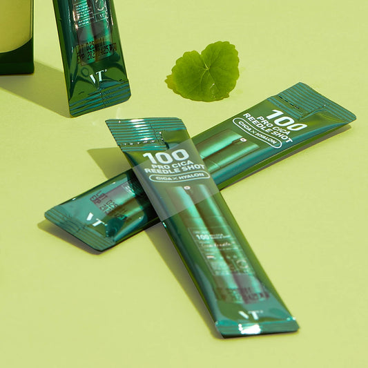 VT COSMETICS 100 Pro Cica Reedle Shot, facial serum for hydration and soothing, 2ml x 10 pcs