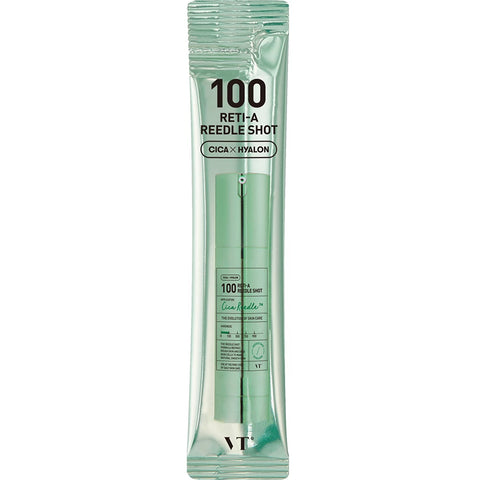 VT COSMETICS 100 Reti-A Reedle Shot, face serum for brightness and hydration, 2ml x 10 pcs