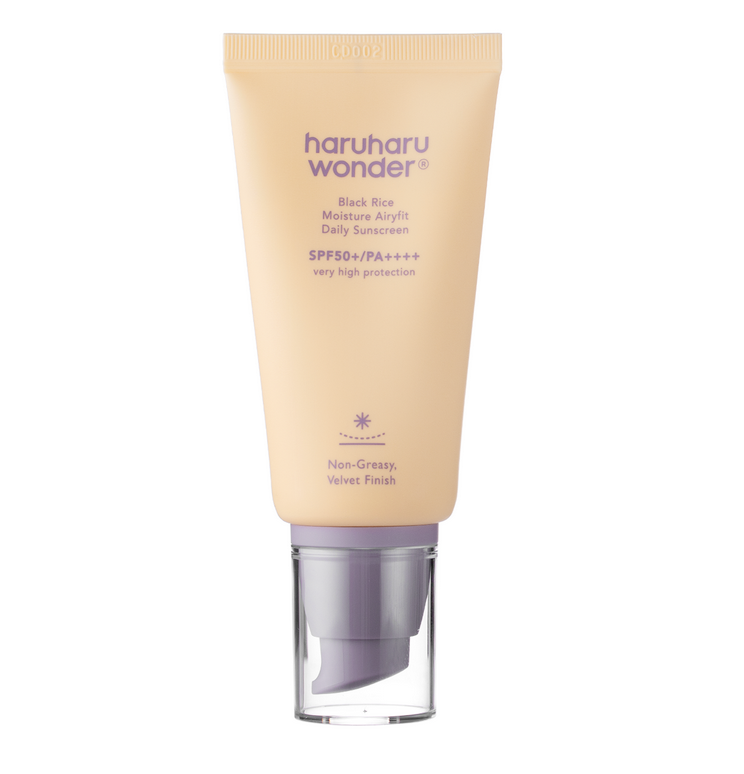 HARUHARU WONDER, BLACK RICE PURE MINERAL RELIEF DAILY SUNSCREEN SPF50+/PA++++ - Fragrance-Free Sunscreen Cream For Sensitive Skin, 50 ml