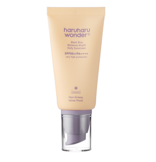 HARUHARU WONDER, BLACK RICE PURE MINERAL RELIEF DAILY SUNSCREEN SPF50+/PA++++ - Fragrance-Free Sunscreen Cream For Sensitive Skin, 50 ml
