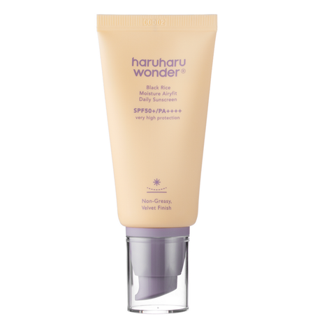HARUHARU WONDER, BLACK RICE PURE MINERAL RELIEF DAILY SUNSCREEN SPF50+/PA++++ - Fragrance-Free Sunscreen Cream For Sensitive Skin, 50 ml