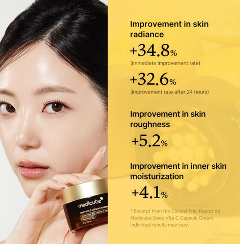 Medicube  Deep Vita C Capsule, Crema de fata pentru iluminare si fermitate, 55g