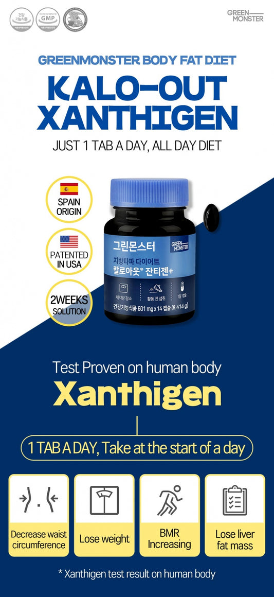 Arzator de grasimi Green Monster Body Fat Diet Kalo(601mg*14ea)