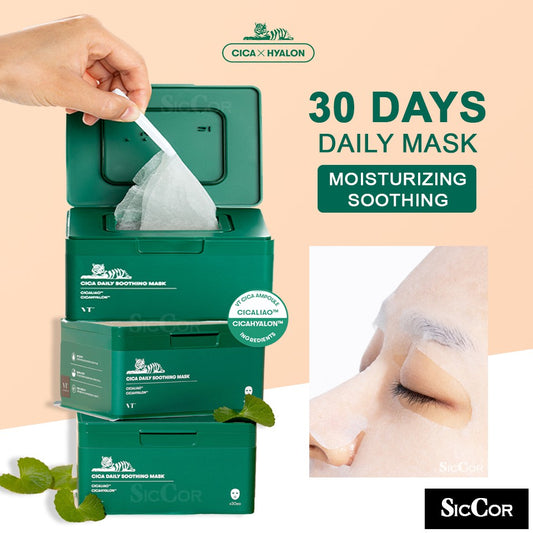 VT Cosmetics Set de masti Cica Daily Soothing Mask, 30 buc.
