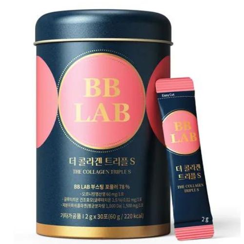 BB Lab Pudra de colagen marin, Colagen 3 in 1 cu Acid Hialuronic, Ceramide si Vitamina C, 2gx30 plicuri