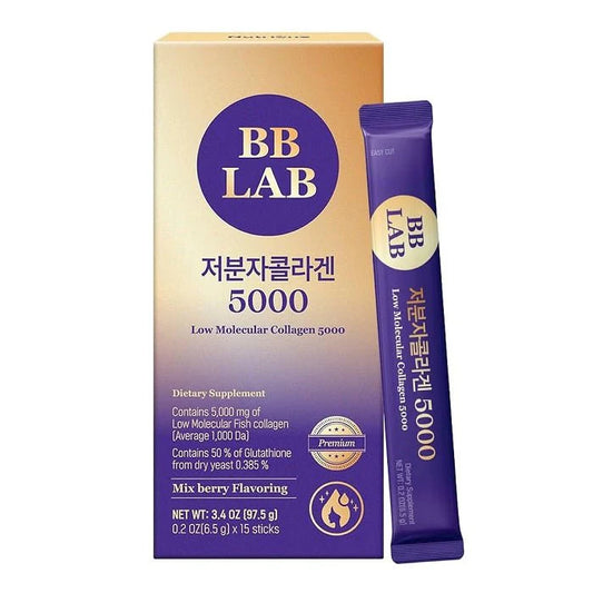 BB LAB LOW MOLECULAR COLLAGEN 5000 - Supliment Cu Colagen Sub Forma De Pulbere, 6.5gr x 15 sticks