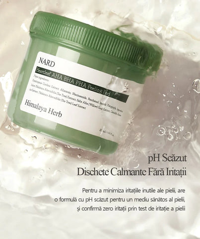 Nard Himalaya Herb Dischete Faciale Exfoliante AHA PHA, 120ml (70 Buc)