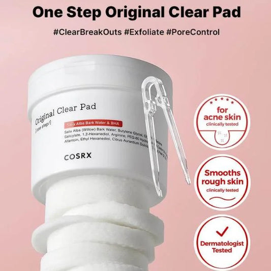 Cosrx Discuri de peeling pentru curățarea feței One Step, 70 bucati