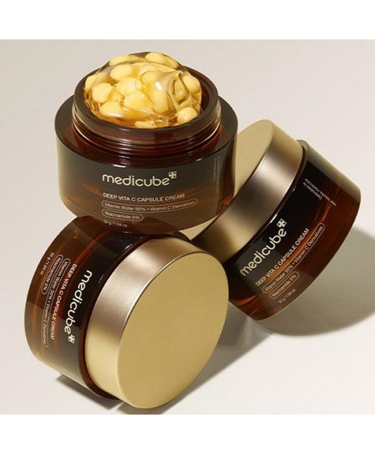 Medicube  Deep Vita C Capsule, Crema de fata pentru iluminare si fermitate, 55g