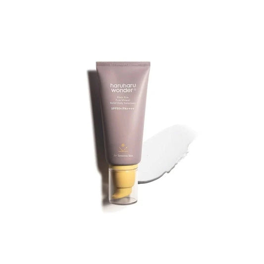HARUHARU WONDER, BLACK RICE PURE MINERAL RELIEF DAILY SUNSCREEN SPF50+/PA++++ - Crema Cu Protectie Solara Fara Parfum Pentru Pielea Sensibila, 50 ml