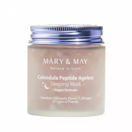 Mary &amp; May Masca pentru Noapte cu Galbenele si Peptide 110 g