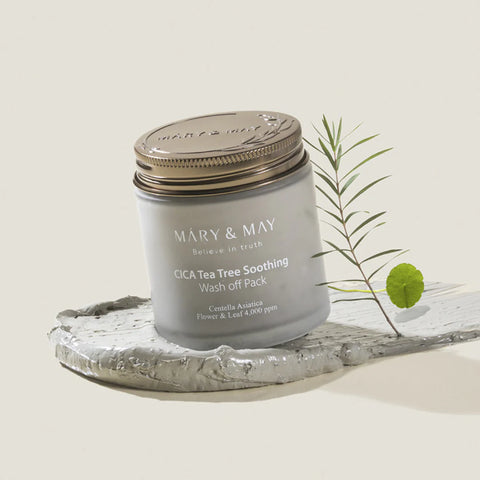 Mary and May Masca tip wash-off cu extract de centella asiatica si arbore de ceai, 125g