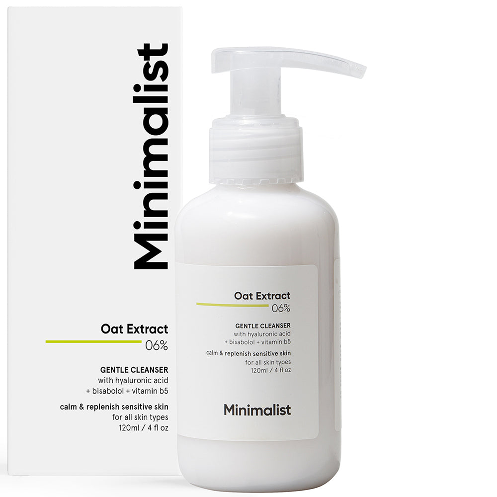 Minimalist Spuma de curățare pentru fata cu extract de ovăz, 120 ml