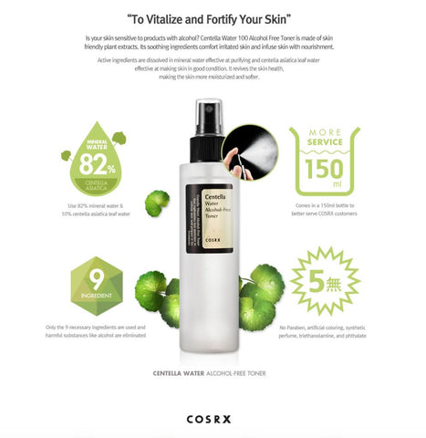 Cosrx Toner fara alcool cu extract de centella, 150ml