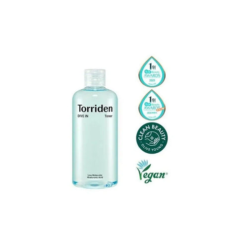 Torriden DIVE-IN LOW MOLECULAR HYALURONIC TONER - Toner Cu Acid Hialuronic, 300 ml