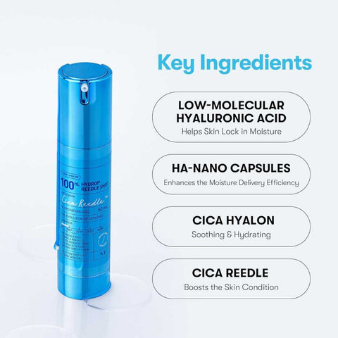 VT Cosmetics, Hydrop reedle shot 100, Booster hidratant facial, 50 ml