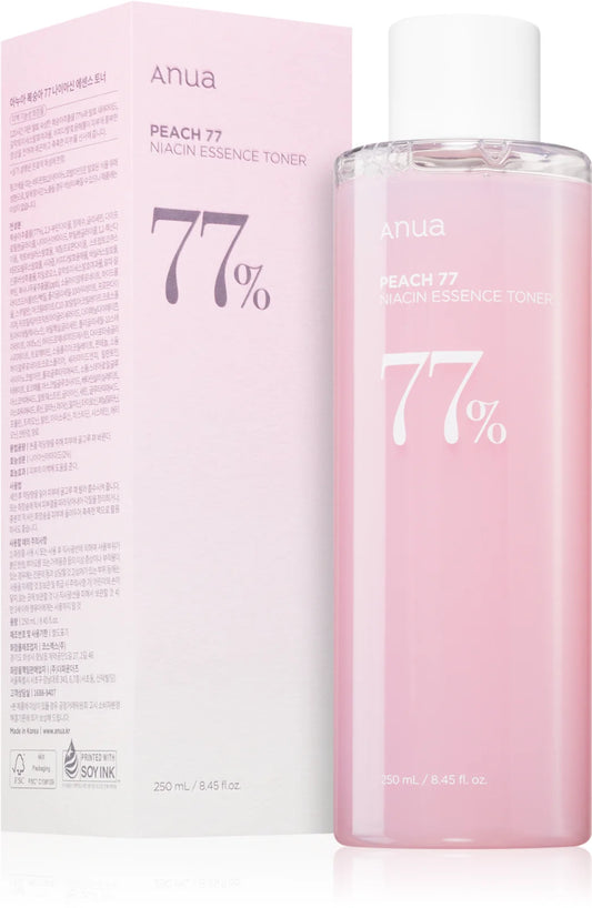 Anua Toner pentru fata cu 77% extract de piersici si niacinamida,  250 ml