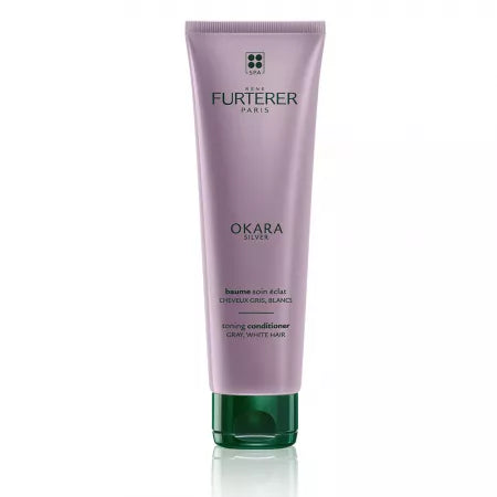Rene Furterer Balsam tonifiant pentru parul grizonat, alb sau blond platinat Okara Silver, 150 ml