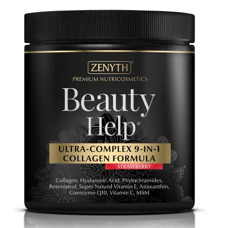 Zenyth  Formula cu aroma de capsuni, Ultra-Complex 9-in-1 Collagen, 300 g