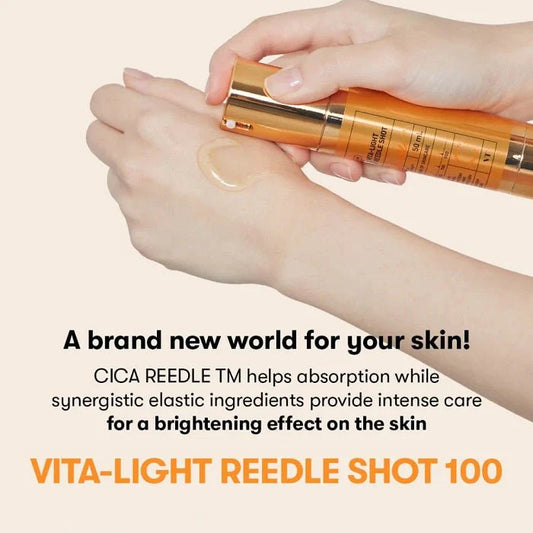 Vt Cosmetics, Vita-Light  Reedle Shot 100, Ser Cu Vitamina C Pentru Iluminare