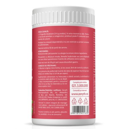 Zenyth Supliment cu Colagen cu aroma de capsuni, 150 g