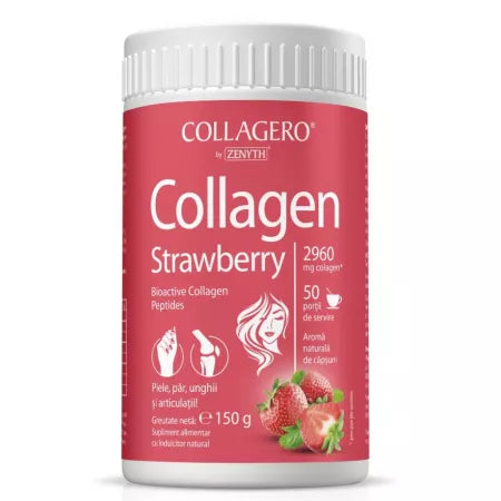 Zenyth Supliment cu Colagen cu aroma de capsuni, 150 g