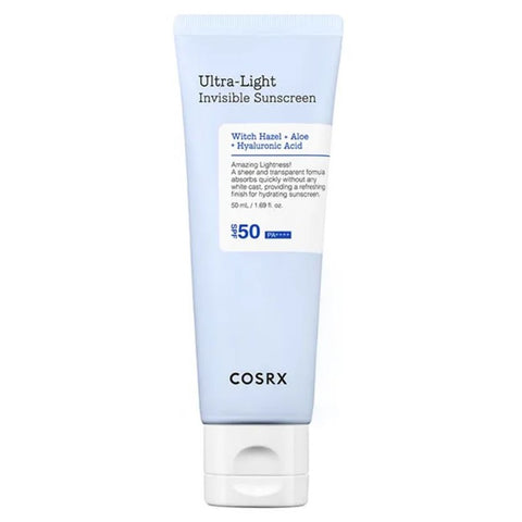 Cosrx Crema pentru protectie solara cu SPF 50 PA++++ Ultra-Light Invisible Sunscreen, 50 ml