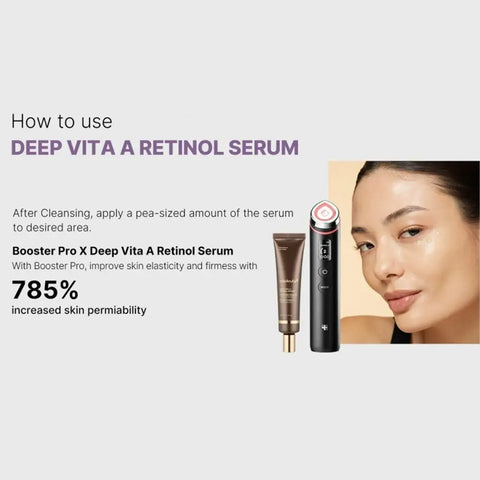 MEDICUBE Deep Vita A Serum with Retinol - Anti-aging, firming and wrinkle reduction facial serum, 30 ml