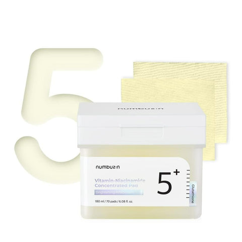 Numbuzin Dischete de fata cu toner, vitamine și niacinamide, 70 bucati