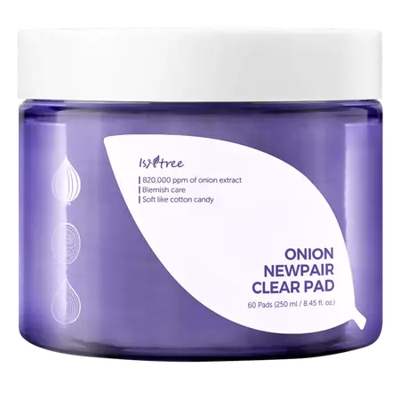 Isntree Dischete de fata tonifiante Onion Newpair, 60 bucati
