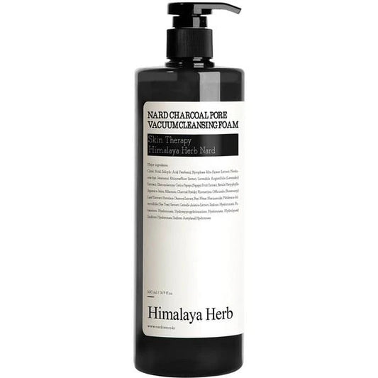 Nard Himalaya Herb Spumă de Curățare a Porilor cu Cărbune, 500ml