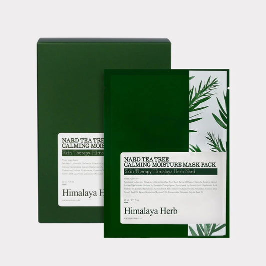 Nard Himalaya Herb Mască Hidratantă și Calmanta pentru Față Tea Tree, Set 30buc