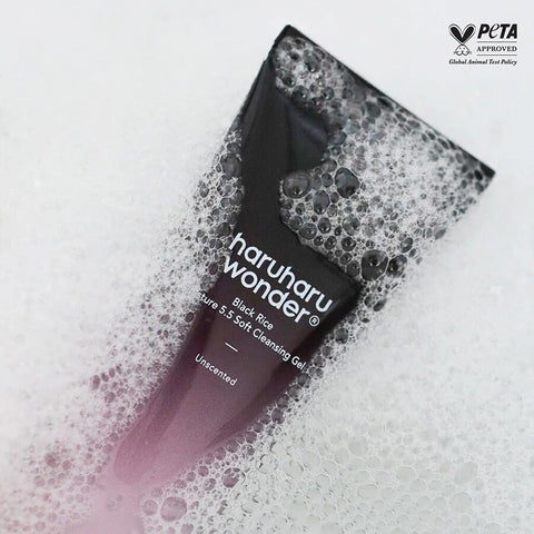 Haruharu Wonder Gel de curatare bland cu pH optim pentru fata Black Rice Moisture, 100 ml