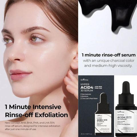 Isntree Hámlasztó szérum AHA, BHA, PHA és LHA tartalmú kivonatokkal, 20 ml