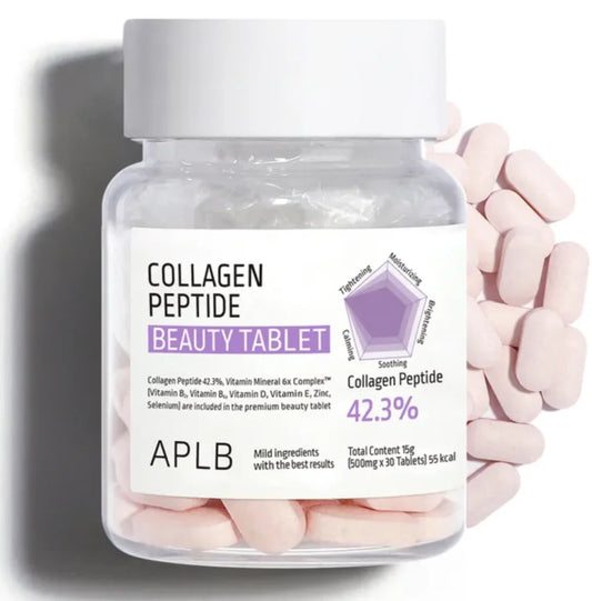 APLB Suplimente cu Colagen, Peptide, Acid hialuronic si ceramide,30 Tablete