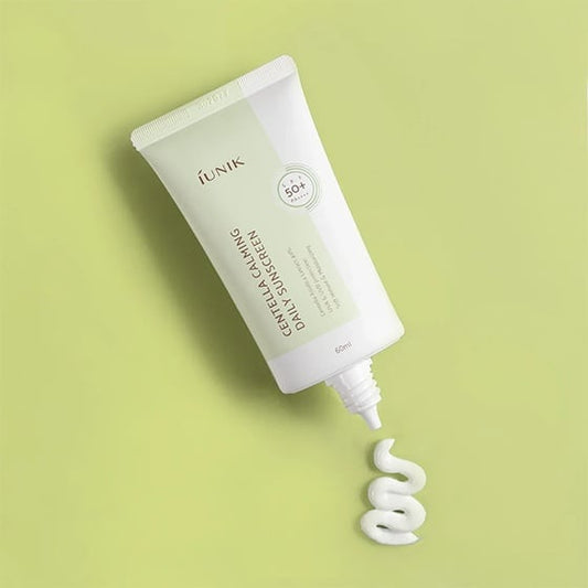 IUNIK, Centella Calming Daily Sunscreen SPF50+ PA++++, crema cu protecție solară, 60 ml