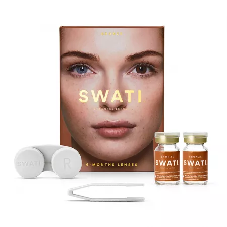 Swati Colored Contact Lenses Honey, 2 pieces