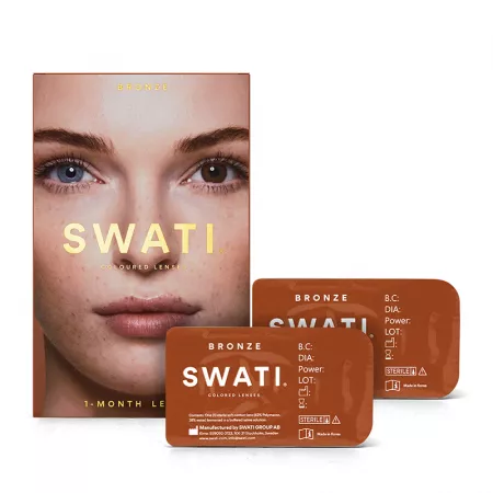 Swati Lentile de contact colorate nuanta Bronze, 2 bucati