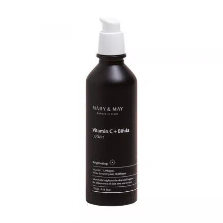 Mary and May Lotiune vegana cu Vitamine C + Bifida, 120 ml