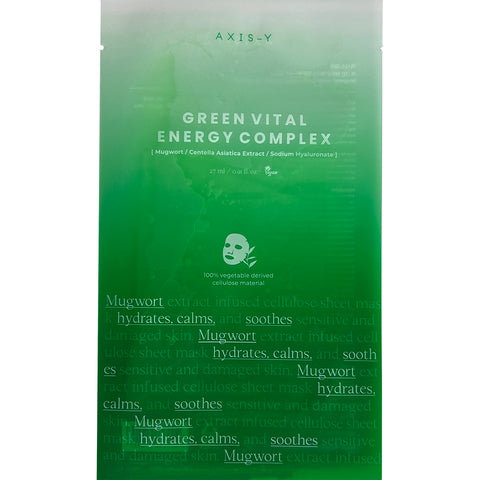 Axis-Y Hydrating Face Mask with Calming Effect Mugwort, 27 ml