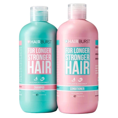 HairBurst Pachet pentru fortifierea si accelerarea cresterii parului Sampon, 350 ml + Balsam, 350 ml