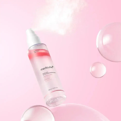 MEDICUBE PDRN Pink Glutathione facial serum spray - Intense hydration and natural glow, 100 ml