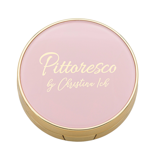 Pittoresco BB Cream pentru Ten Normal Gras si Mixt Cushion By Christina Ich Nuanta Medium Beige 15 g + 15 g Refill