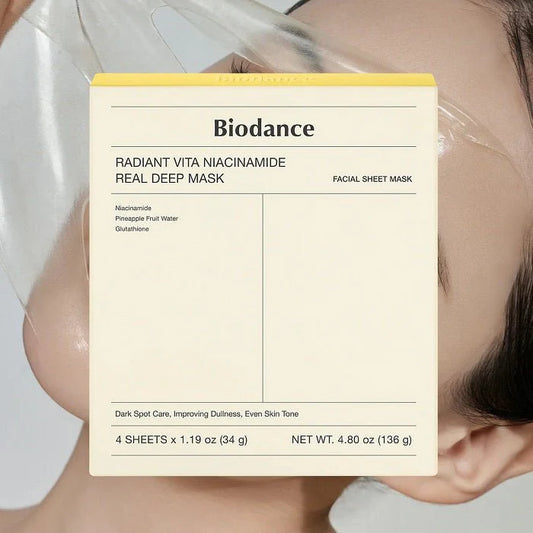 Biodance, RADIANT VITA NIACINAMIDE REAL DEEP MASK - Gel Mask With Niacinamide And Glutathione, 1 pc.